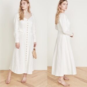 Mara Hoffman Silvana White Button Down Shirt Dress
Size 4